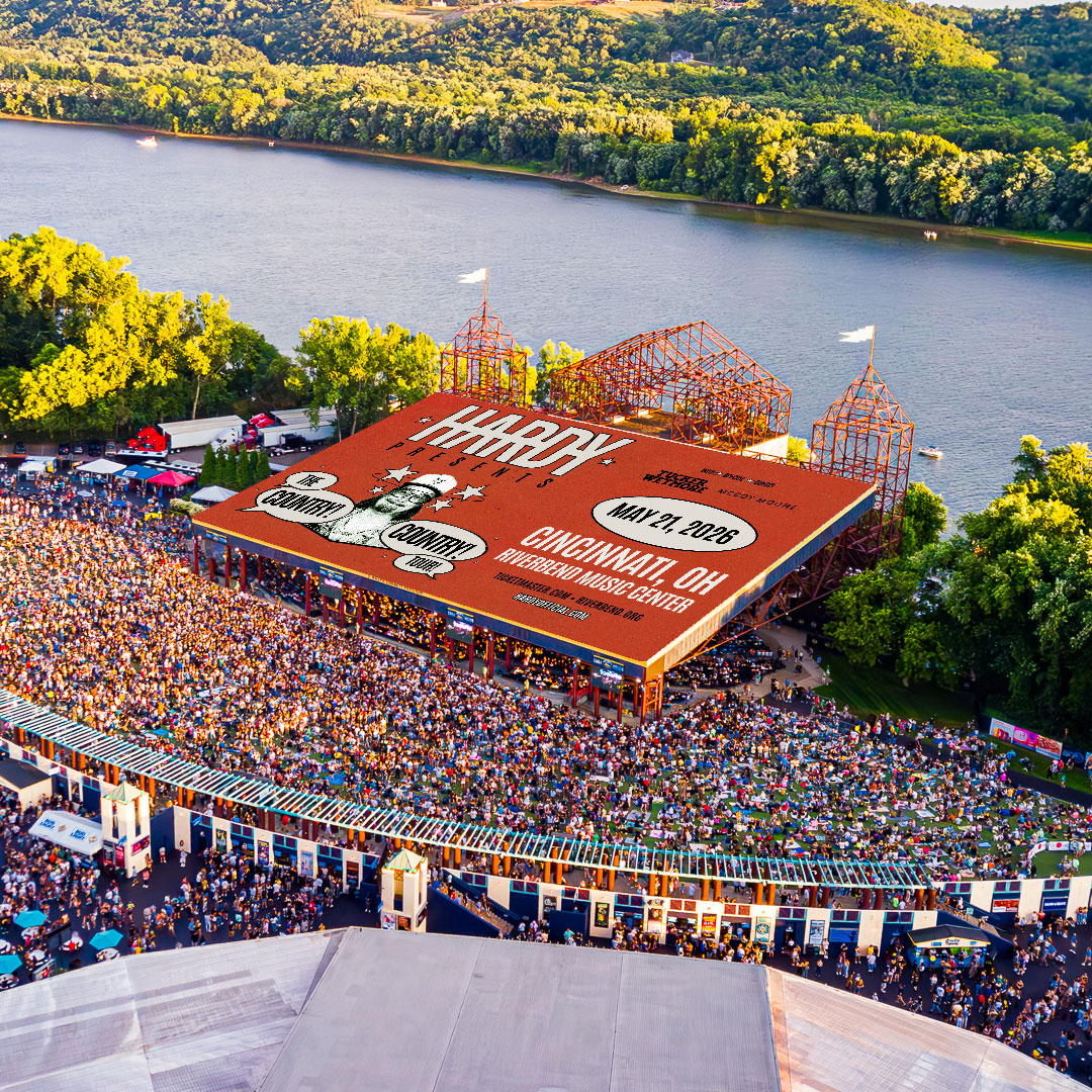.<a href="/HardyMusic/">HARDY</a> is taking over Riverbend Music Center as the 1st announcement of the 2026 season on May 21! If you've got some country line cred, then prove it today.

Use the code ONEBEER to access pre-sale tickets until 10pm or grab your tickets tomorrow at 10am: