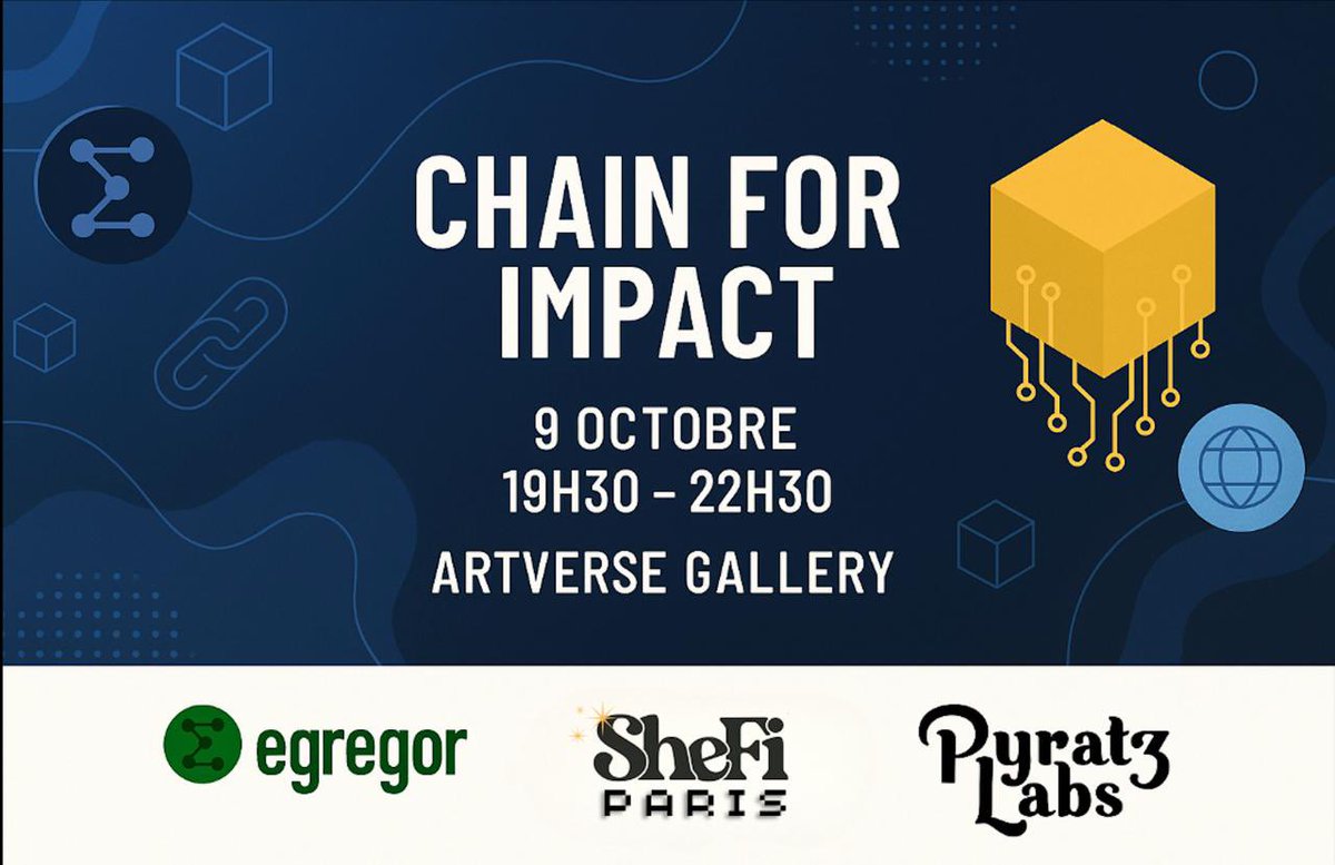 It’s all about environmental and social impact tonight as <a href="/SheFiParis/">SheFi Paris</a> is proud to be community partner for tonight’s sold-out event by #Egregor and <a href="/PyraTzLabs/">PyratzLabs</a>! 💫💫
