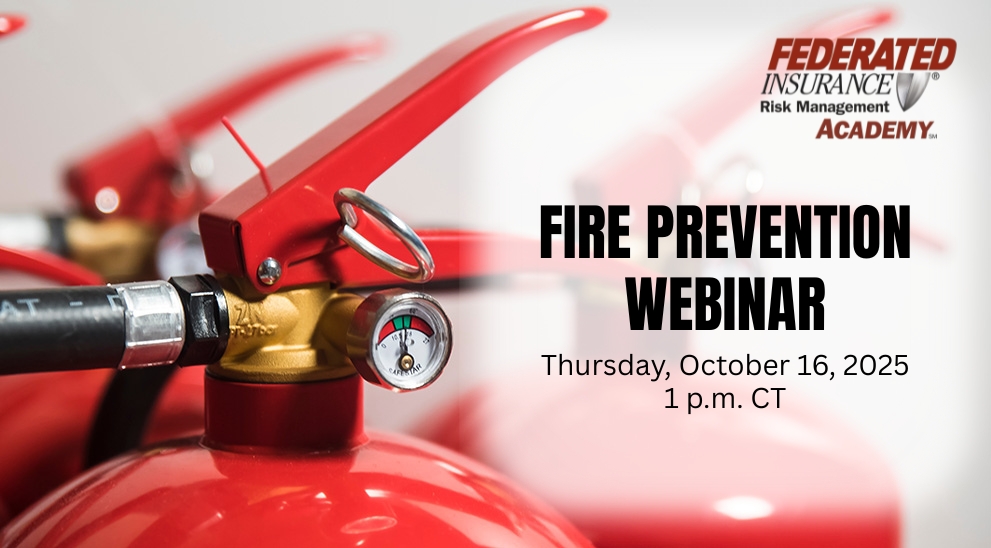 🔥 Don’t Wait to Act! 🔥
In just 30 minutes our Fire Prevention webinar, taught by Senior Risk Consultant and Fire Specialist, Daniel Fenn, will explore how to identify various fire hazards to help prevent them before they start.
📢Register now  ow.ly/QShM50X1FhV