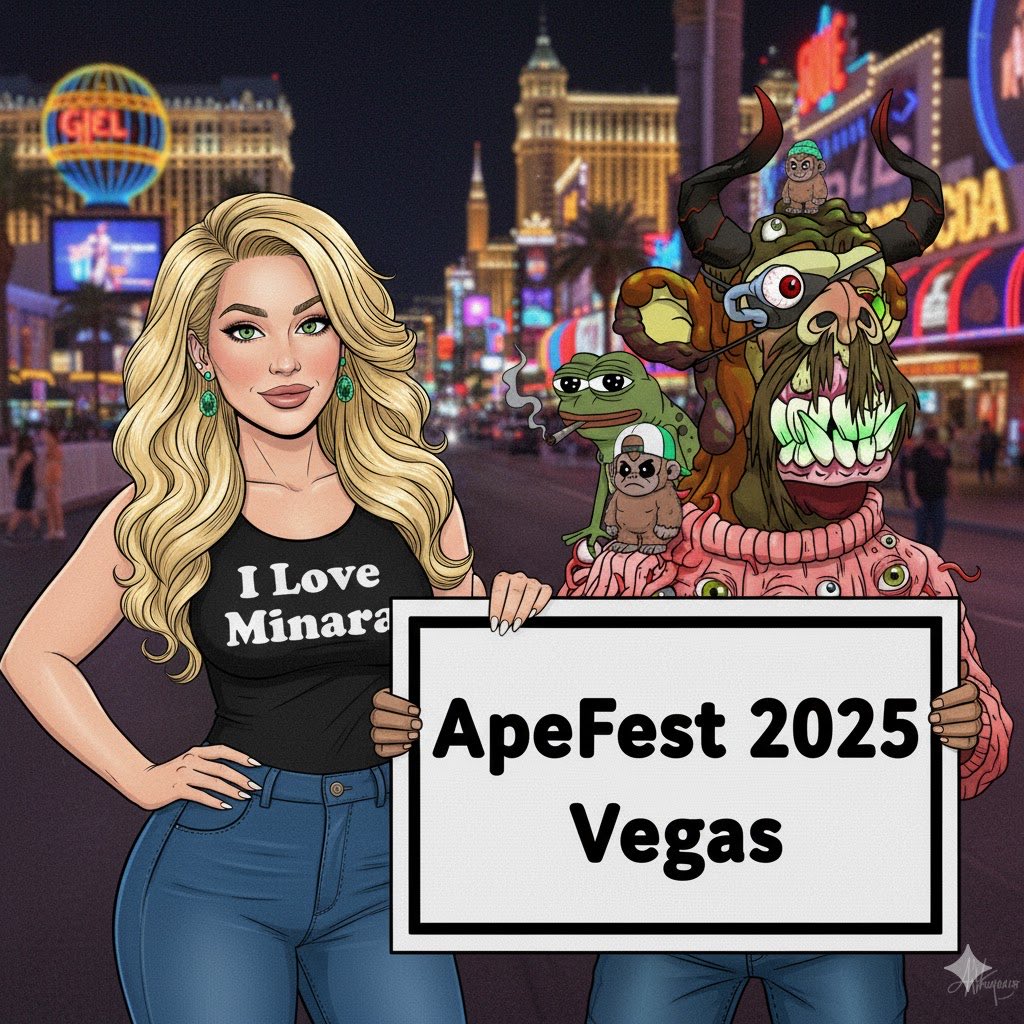 DripperPb's tweet image. GA Homies gMinara

🔥 Vegas October 2025 Events 🔥

Oct 24 - ApeFest 6p-12am Located at AREA 15 🍌🧪

Oct 25 + 26 - ComplexCon (collab with Apes ON APECHAIN) Located at Las Vegas Convention Center, ApeFest attendees get exclusive access 🍌🧪

Oct 26 -29 - Money 20/20 USA 2025…