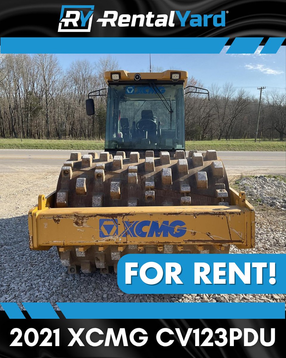 RentalYard's tweet image. 2021 XCMG CV123PDU FOR RENT! 🏷️

Contact Allied Rentals LLC!
📲 (270) 361-0538
🕑 535 Hours
📌 Glasgow, Kentucky

Take a closer look HERE! ➡️ ow.ly/3uS450X5UxR

#RentalYard #ConstructionRental #Compactor #ConstructionLife