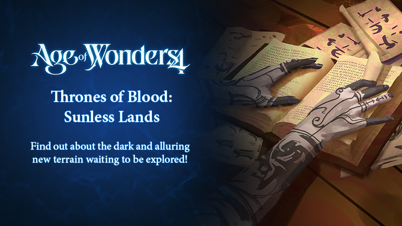 AgeOfWonders4's tweet image. From the shadows comes a new Dev Diary, discover the dark and alluring new Sunless Terrain waiting to be explored!🦇

Read it here: pdxint.at/aow4-dd51