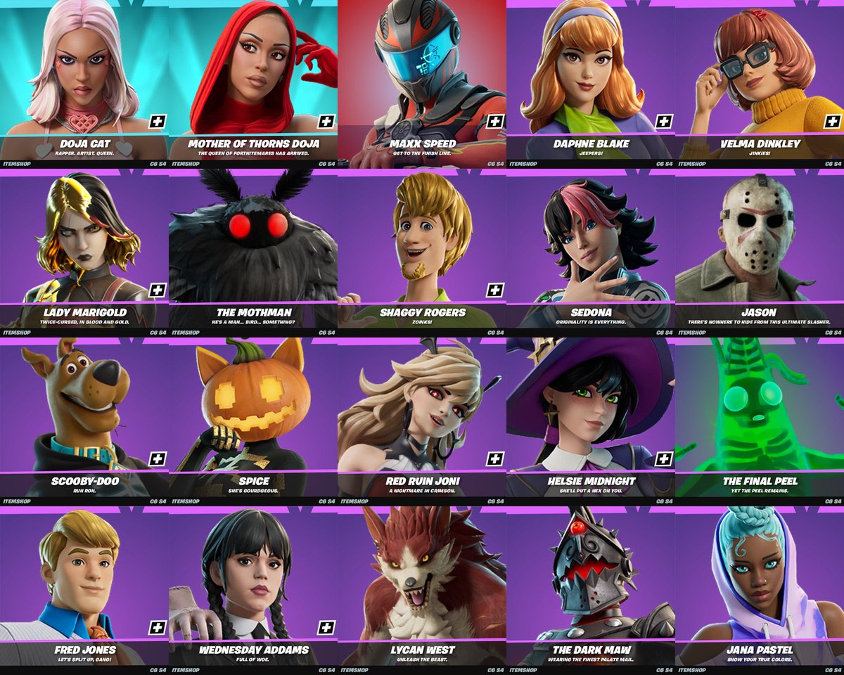 ALL SKINS ADDED THIS #FORTNITEMARES UPDATE‼️