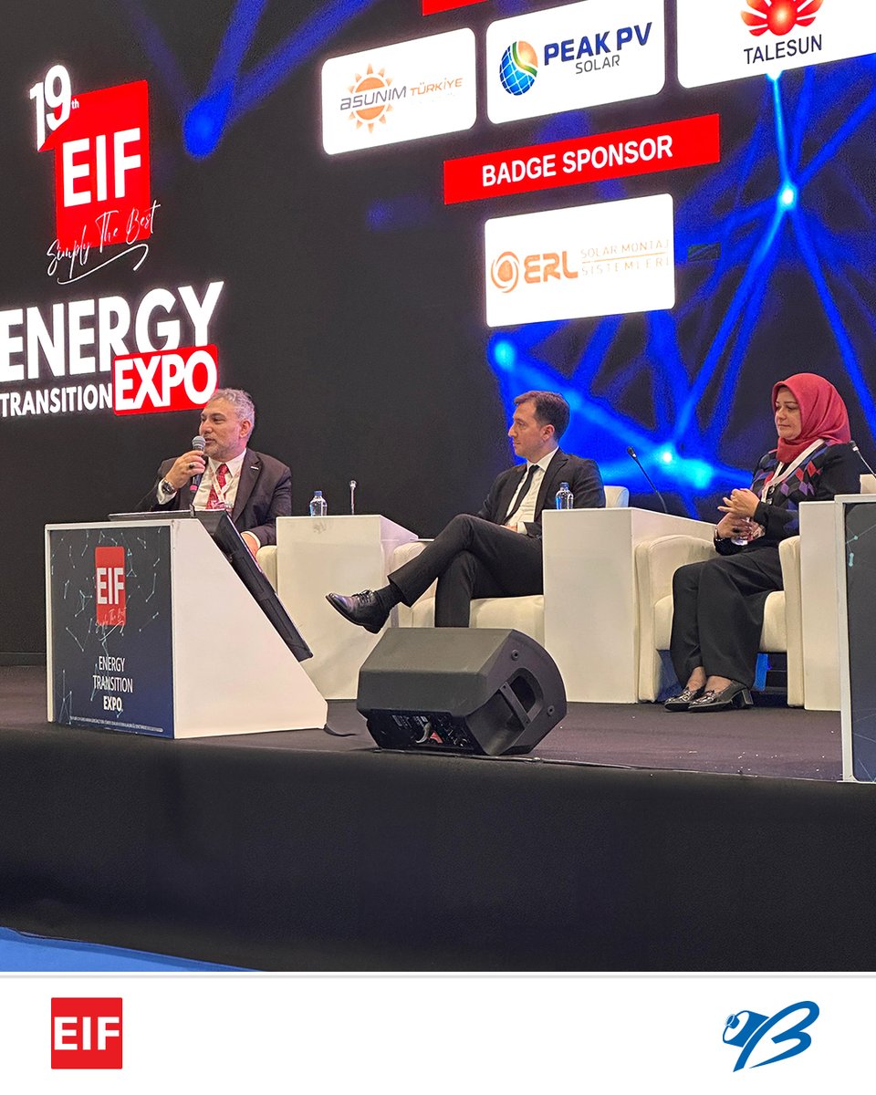 BirikimPilleri's tweet photo. Genel Müdürümüz ve Pilder Yönetim Kurulu Başkanı Kadem Usta, 19. EIF Enerji Dönüşüm Fuarı’nda gerçekleşen MÜSİAD Özel Oturumunda “Yenilenebilir Enerji Dönüşümünde Bataryalar ve Yerli Üretim” başlıklı sunumu ile yer aldı. ⚡ https://t.co/zVSCQeLgYz