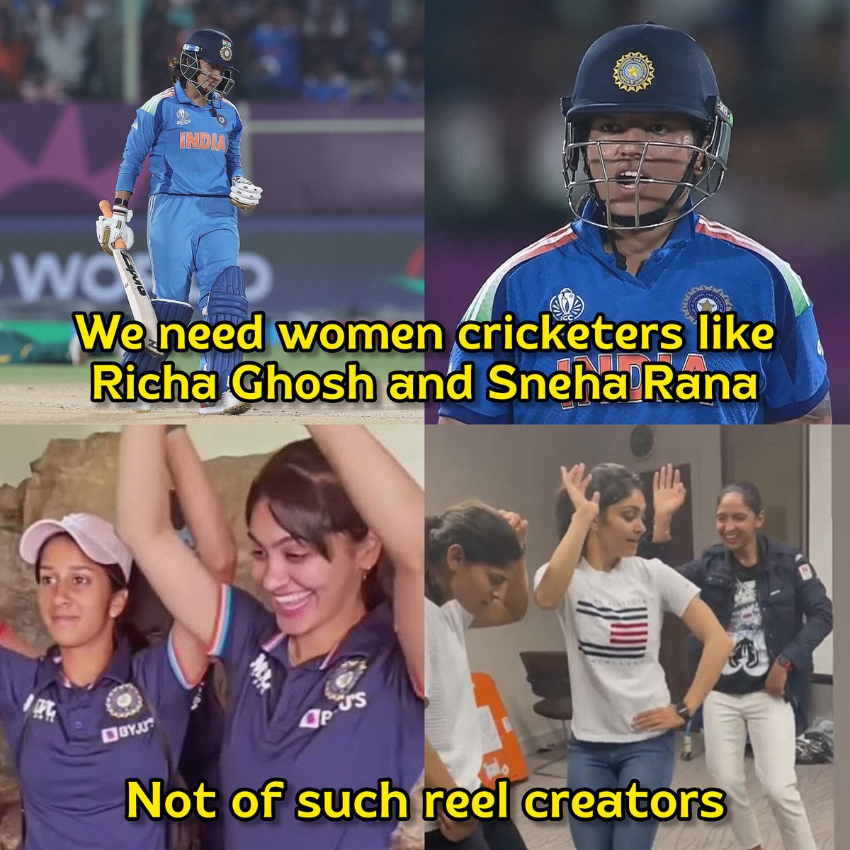 1no_aalsi_'s tweet image. Richa Ghosh and Sneha Rana 👑 #INDWvSAW