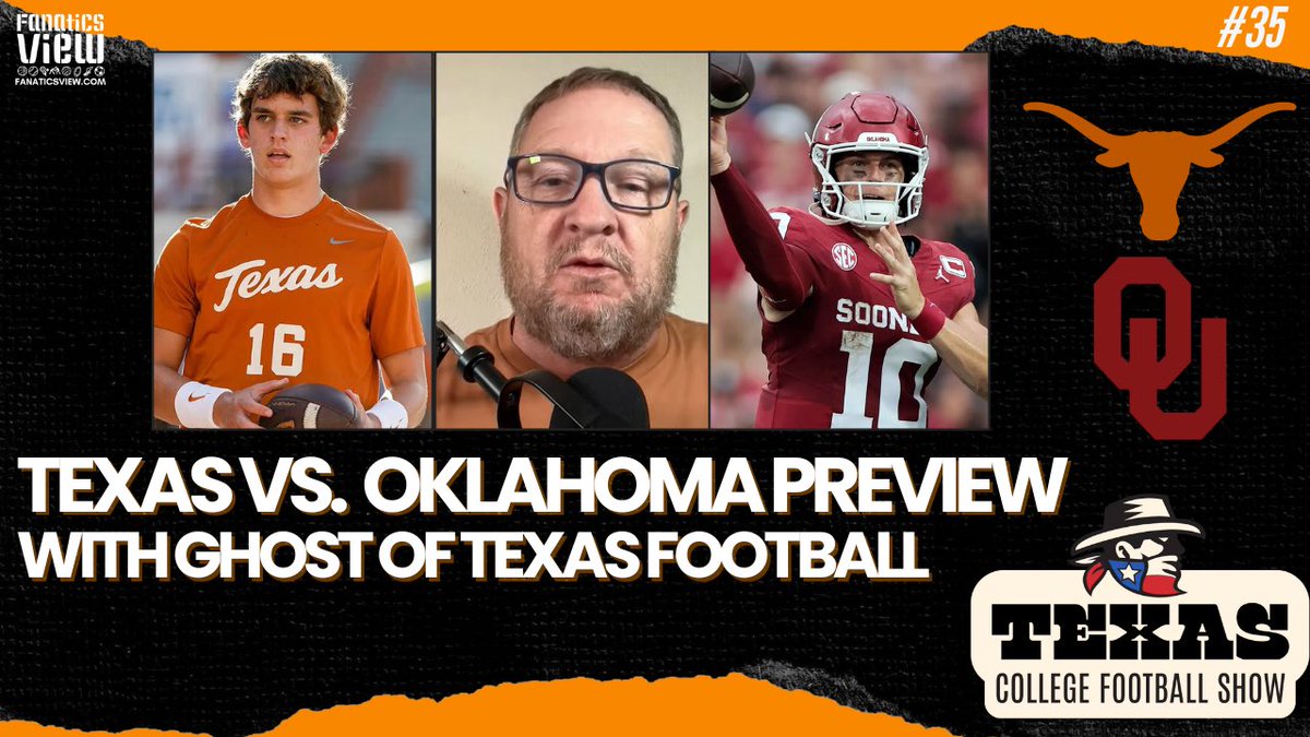 reclinernerd's tweet image. Going live at 10 am with @FortyAcreVibes &amp;amp; @lawdogsports to discuss @TexasFootball vs @OU_Football 
@TexasCollegeFBS @fanaticsview 
🏈: youtube.com/live/4jSNUSh8K…