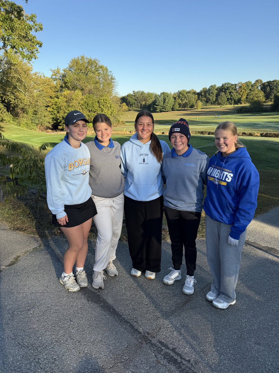 BorgiaGolf's tweet photo. Great day for district golf! Wolf Hollow is in great shape and the girls are ready #oneshotatatime https://t.co/jbpaf0Bbbz