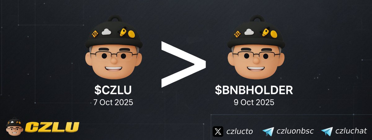 czlucto's tweet image. SOON CT WILL KNOW WHO IS THE REAL OG 😎
$CZLU &amp;gt; $BNBHOLDER
