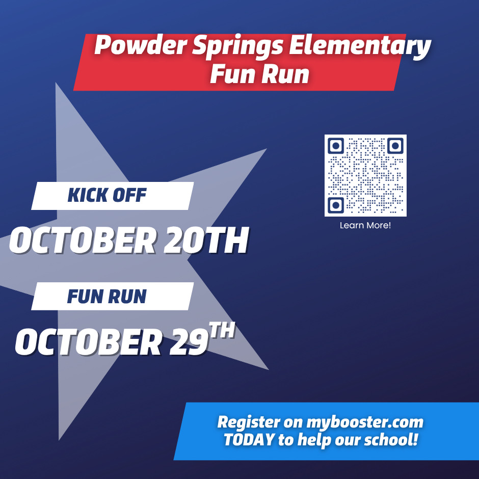 Don’t forget Boosterthon is coming! Register at mybooster.com . We need your support Panther Family 🐾.