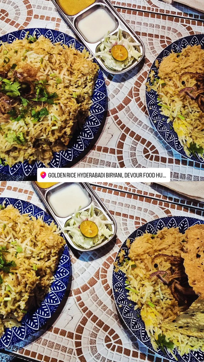 iamtrishasena's tweet photo. It's been a while, Cravings for todays, chicken biryani huhuhu sooo damn goooood! ❤️😋 #thursdate https://t.co/EDtlwVPysA
