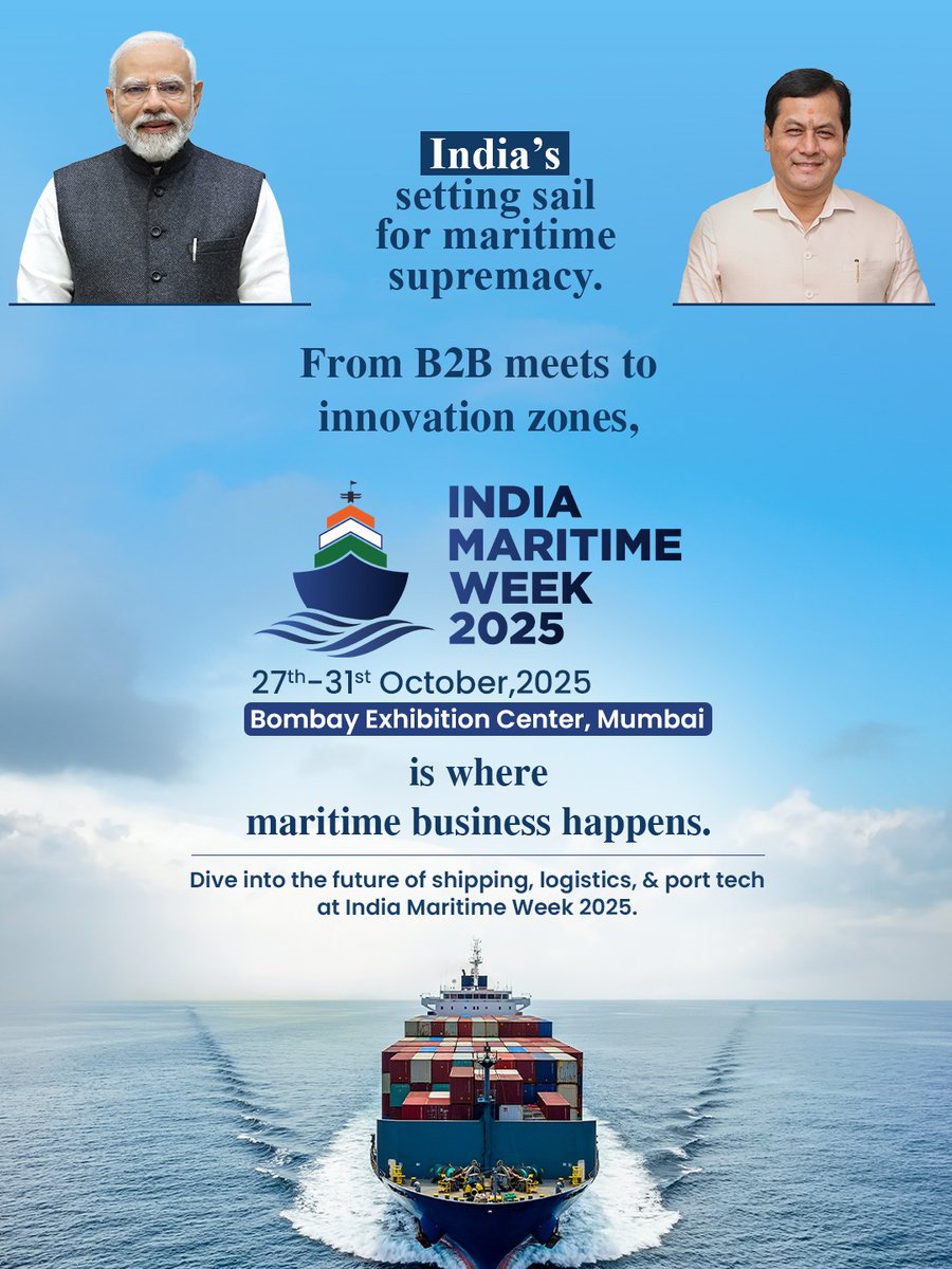 ocjain4's tweet image. India won’t depend on foreign ports much longer! 🚢

With Vizhinjam &amp;amp; next-gen deep-draft ports, our cargo will dock directly at home.

The future of Indian maritime power is unfolding at #IndiaMaritimeWeek2025
@IMW_Gov @sarbanandsonwal