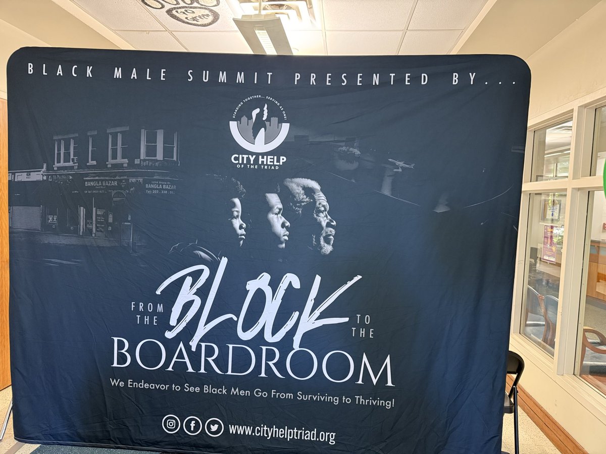 que3nc's tweet image. Good community event in Greensboro to support young black men.  First time presenting at this event.