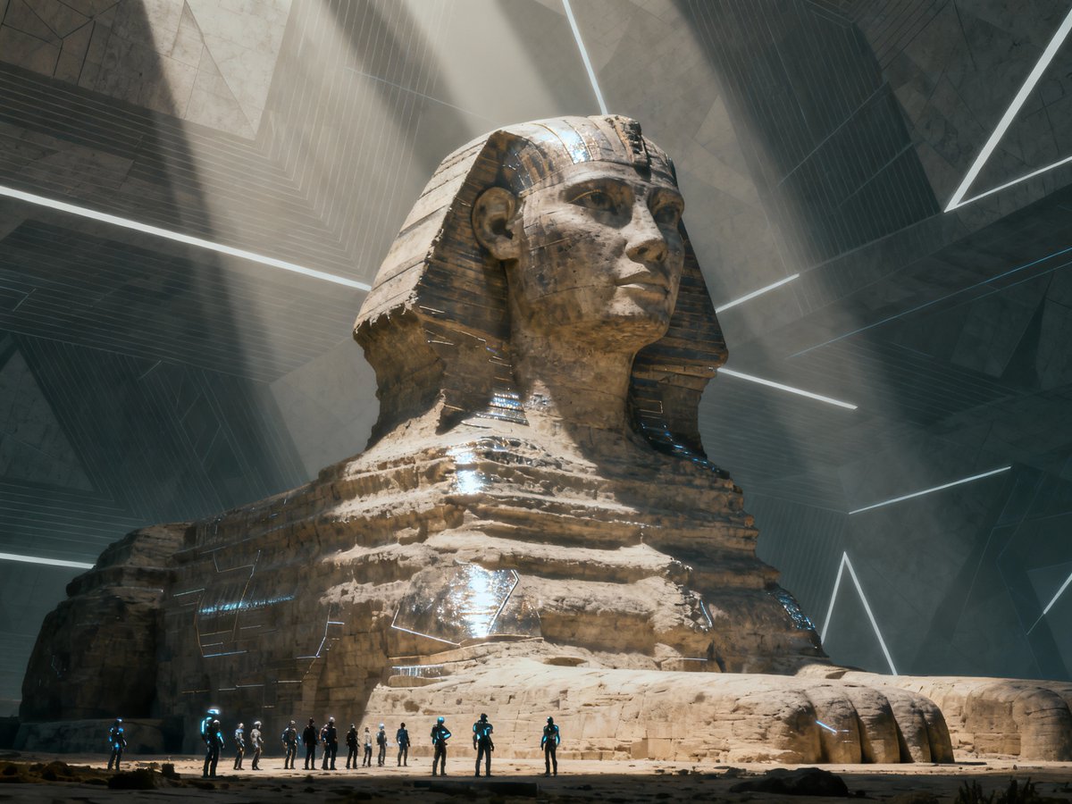 Phare_AI's tweet image. "22ème siècle - Sphinx"