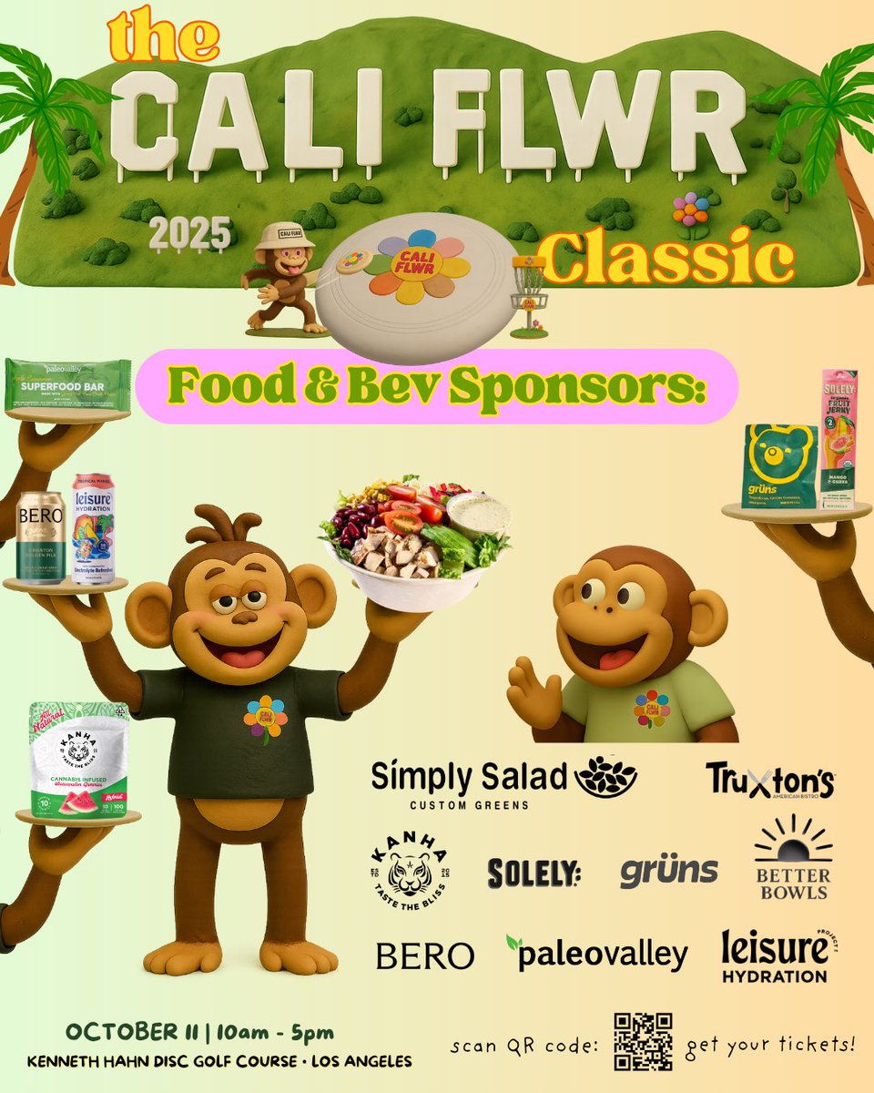 Shout out to all the amazing Food &amp; Bev sponsors!! No one will go hungry! lol yummy <a href="/grunsdaily/">Grüns</a> <a href="/simplysaladsSA/">SimplySaladsSA</a> <a href="/Paleovalley/">Paleovalley</a> <a href="/drinkleisure/">Leisure Hydration</a> <a href="/berobrewing/">berobrewing</a> <a href="/solelyfruit/">solelyfruit</a> #HealthySnacks #wellness #Discgolf #TheCaliflwrClassic