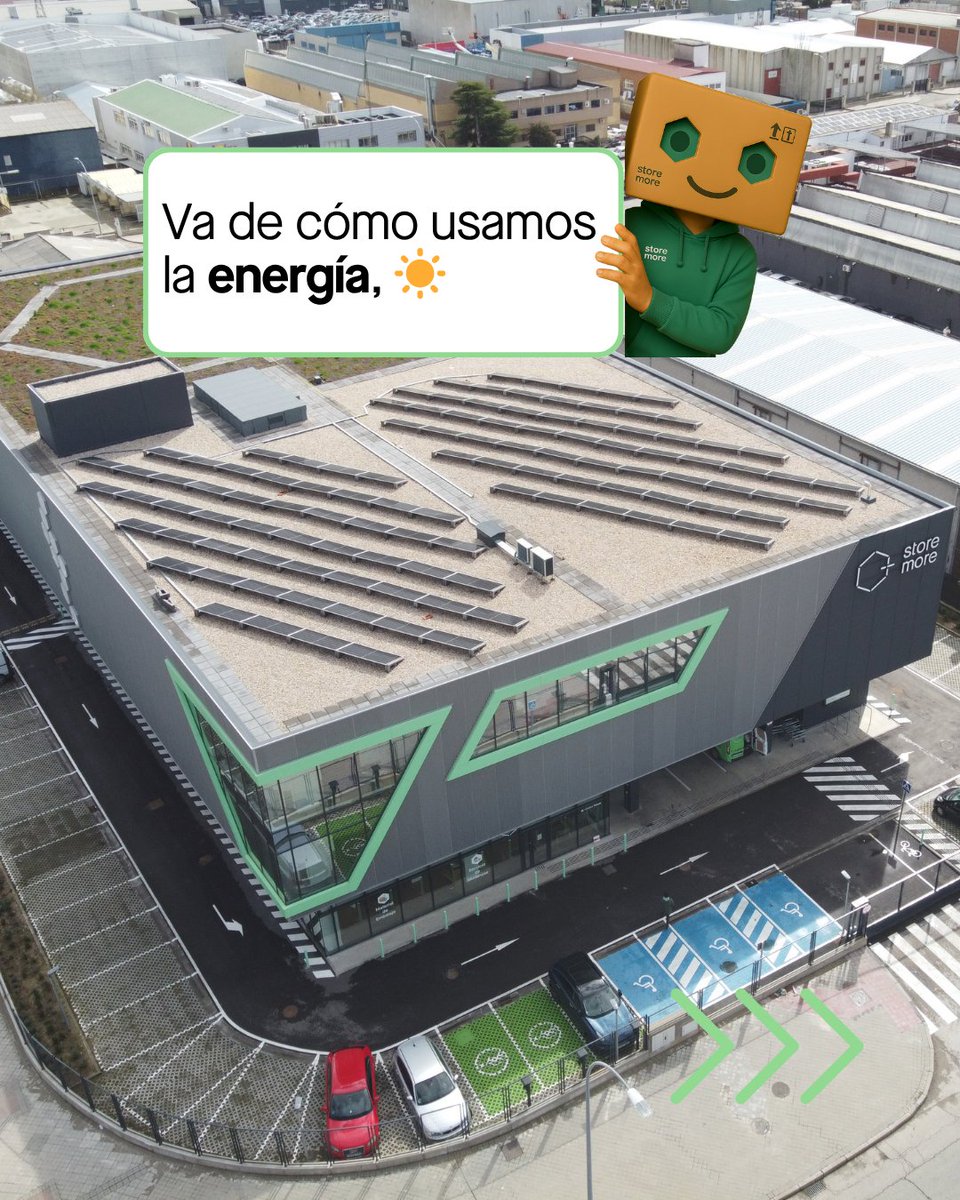 StoremoreES's tweet image. La sostenibilidad no es solo coches eléctricos 🚗
En Storemore la aplicamos a todo:
☀️ Placas solares
💡 LED de bajo consumo
♻️ Reciclaje y cajas reutilizables
🌱 Certificación BREEAM

Tu trastero inteligente y sostenible.
#TuTrasteroInteligente #Sostenibilidad #Storemore