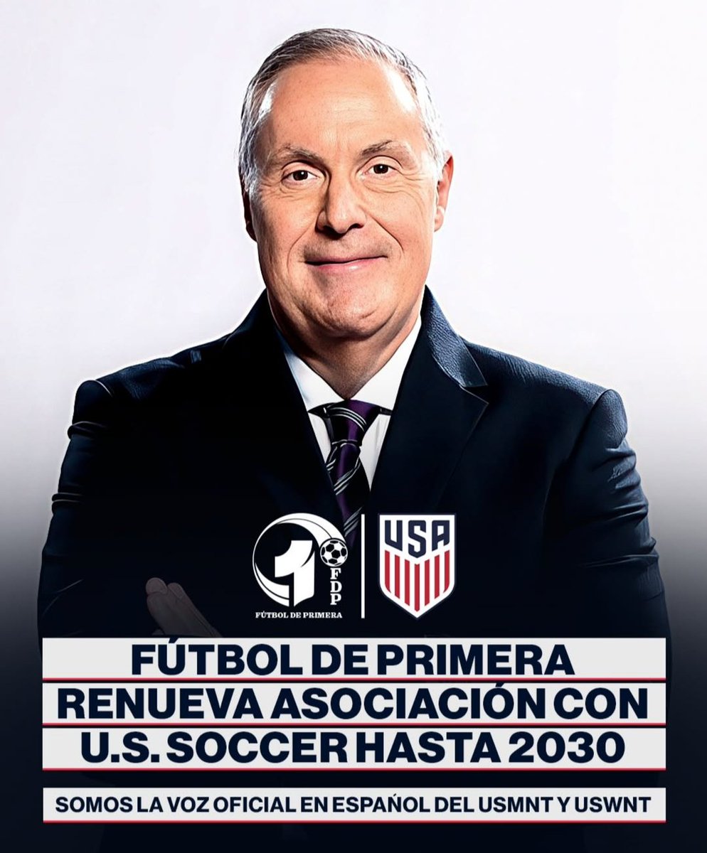 🇺🇸🤝📻 ¡Seguimos juntos 📻🤝🇺🇸

✅ Fútbol de Primera seguirá siendo la emisora de la Selección de los Estados Unidos para el Mundial 2030 ✅