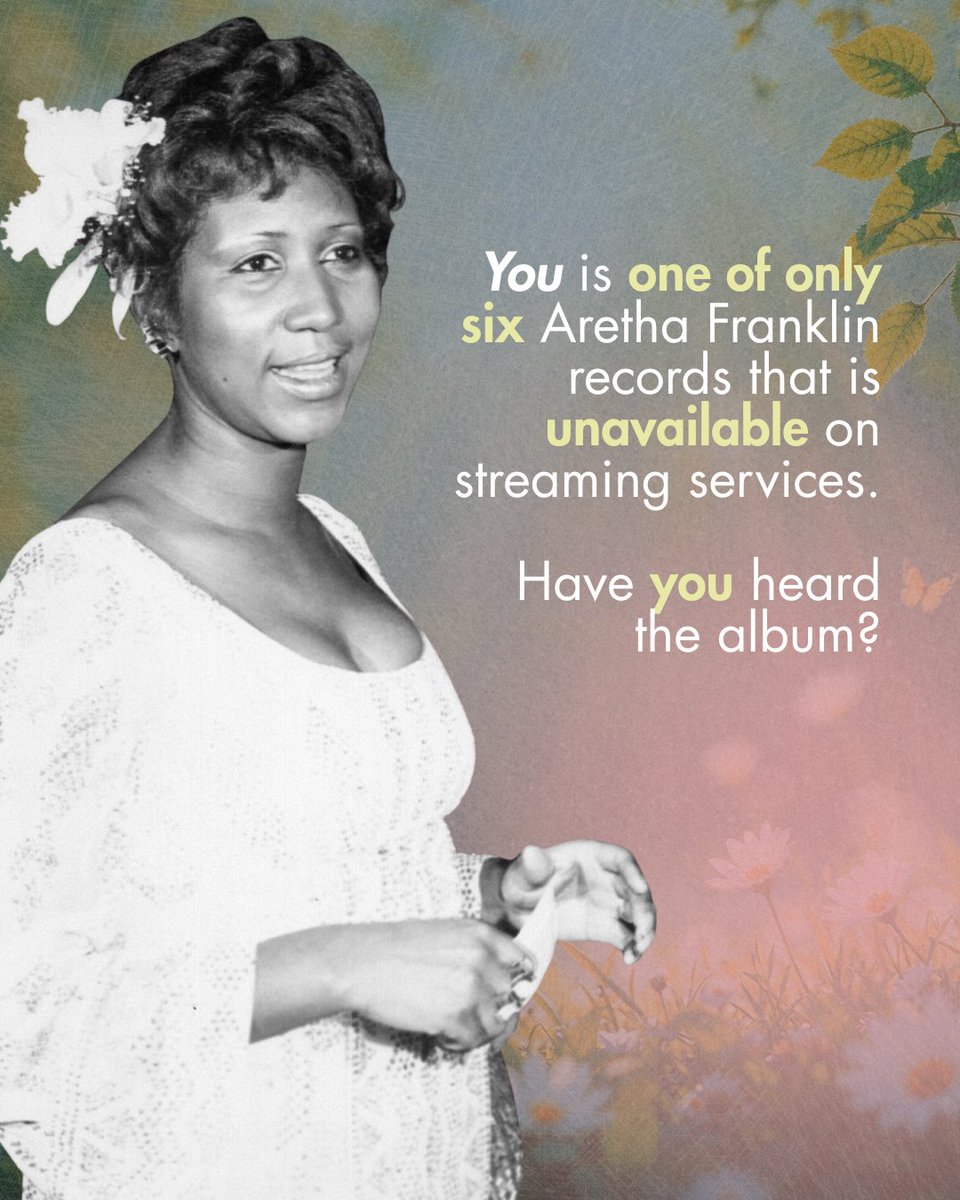Celebrating 50 years of Aretha's album YOU today 🌸

Who has this rare record in their collection? Reply below!

Photos courtesy of Getty Images.