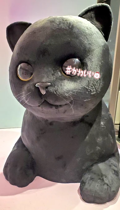 謎のオブジェに圧倒されるシナモロールとマイメロ、ヤマトのデッッカネコチャン