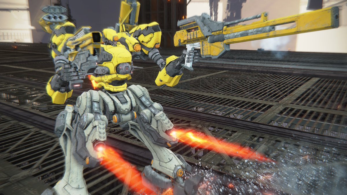 NEST_Computer's tweet image. 体験会AC

AC6店頭体験会にて参加者が使用することのできたプリセットAC。アーキバス標準フレームを使った中量二脚機、オービターの脚部をスプリングチキンに変えた重逆機、脚部をベリルに変えたベイラム四脚機の三種類がいた。
後にフロム公式から機体設計図が配布されている。