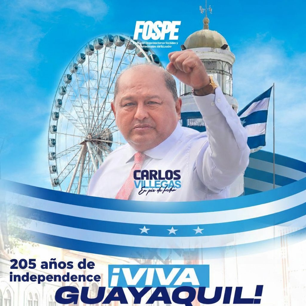 Viva Guayaquil en tus 205 años
<a href="/ingcarlosville1/">Ing. Carlos Villegas</a>
