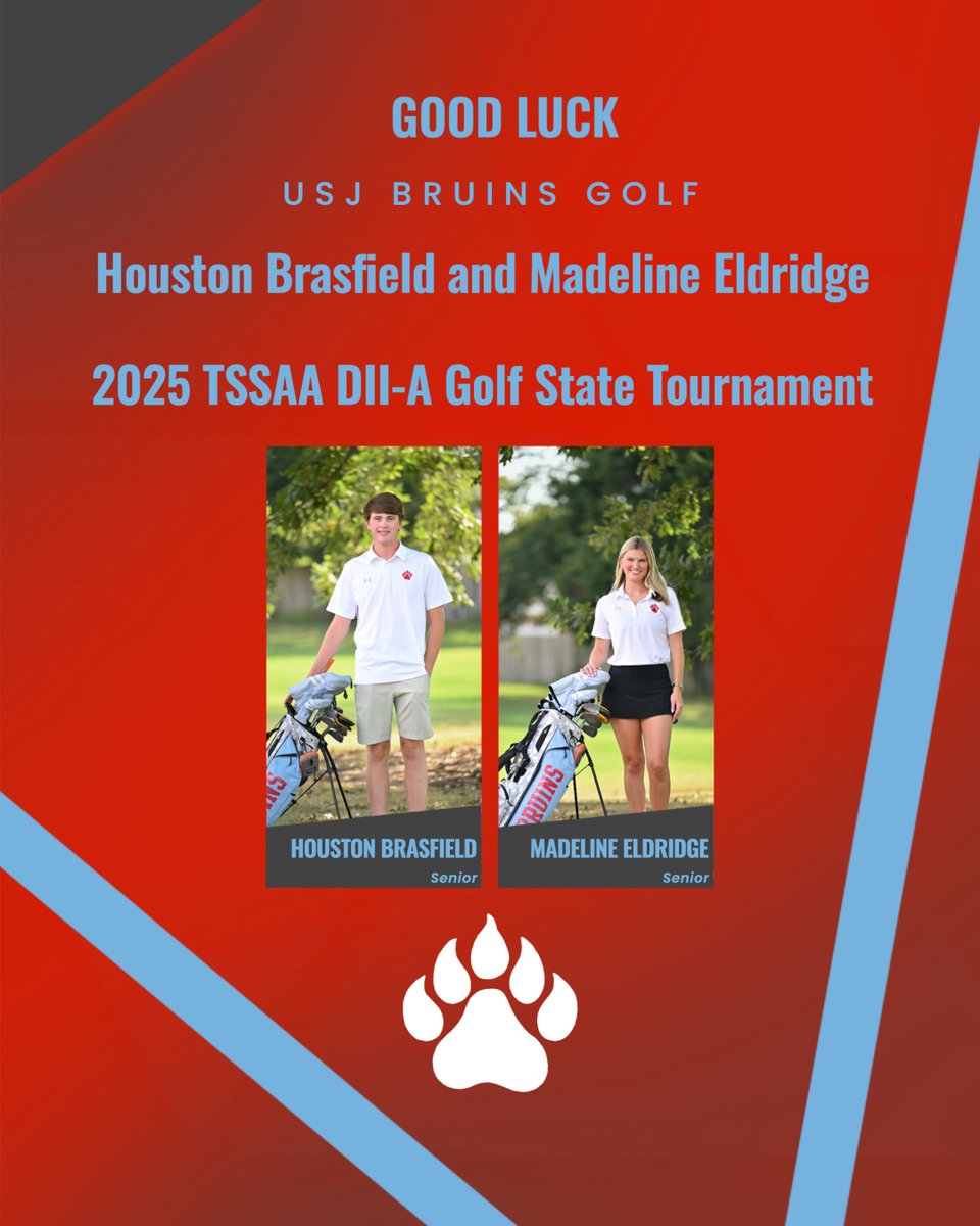 We would like to wish these two student athletes the best of luck at the TSSAA State Tournament!