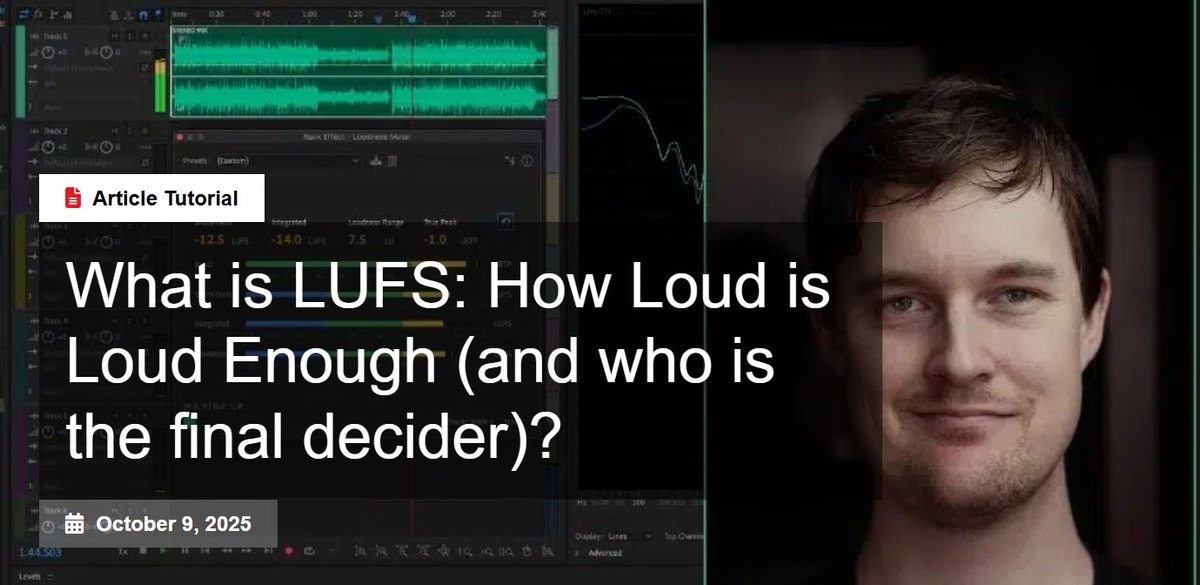 Ever wonder how loudness standards can enhance your audio mix? Or why understanding LUFS is crucial for modern post-production professionals? Sound Engineer Sam Lowe answers these questions!
mixinglight.com/color-grading-…
