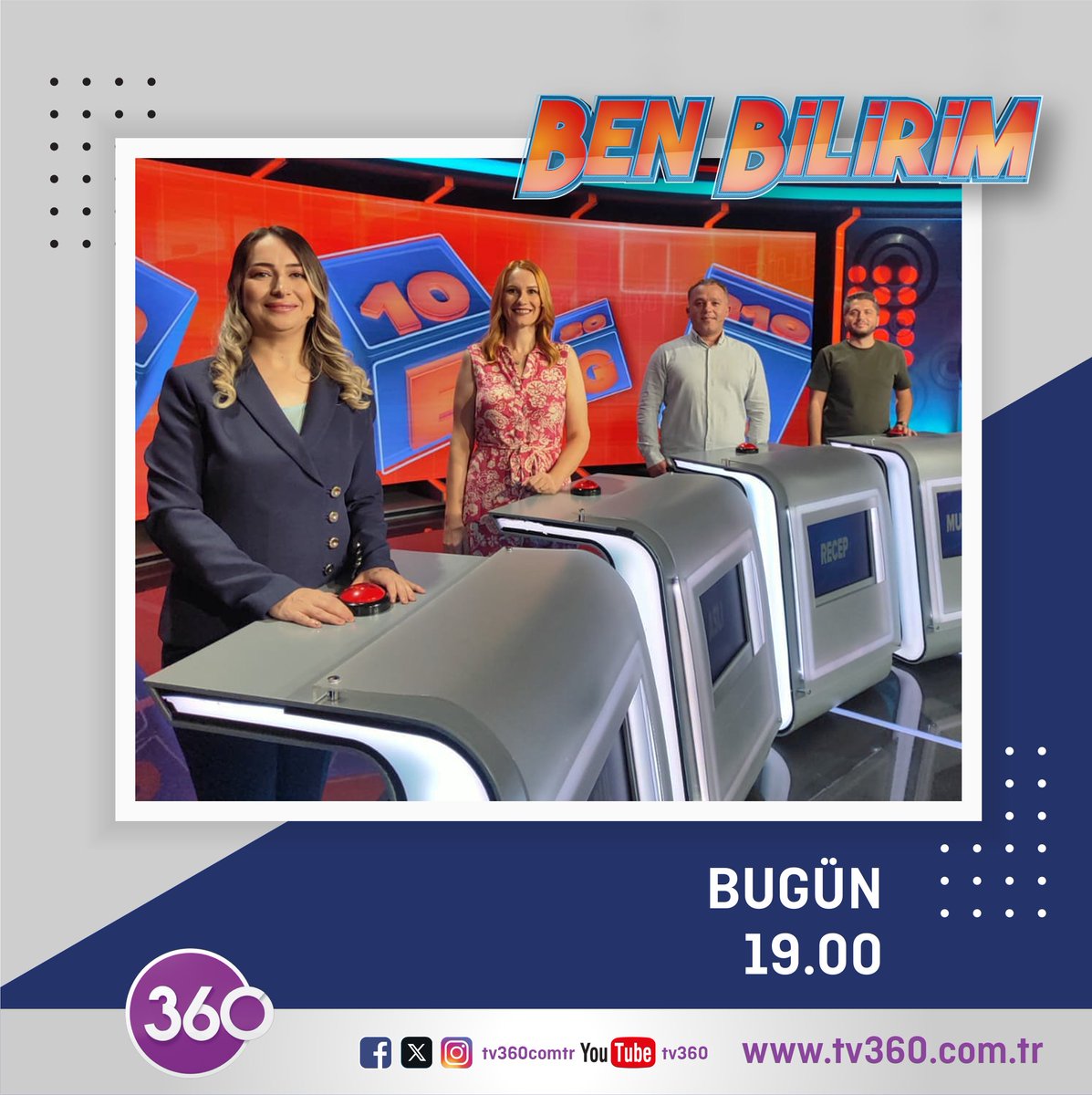tv360comtr's tweet image. "Ben Bilirim" diyorsanız, ekran başına! 🎉
Eğlence ve bilgi dolu bir serüvene hazır olun! 👩👩👦Hafta içi her akşam 19.00'da Alper Ateş ile bilgi dolu, eğlenceye doyacağınız anlar sizleri bekliyor. Kaçırmayın!📺
#Yarışma #Program #AlperAteş #BenBilirim #tv360