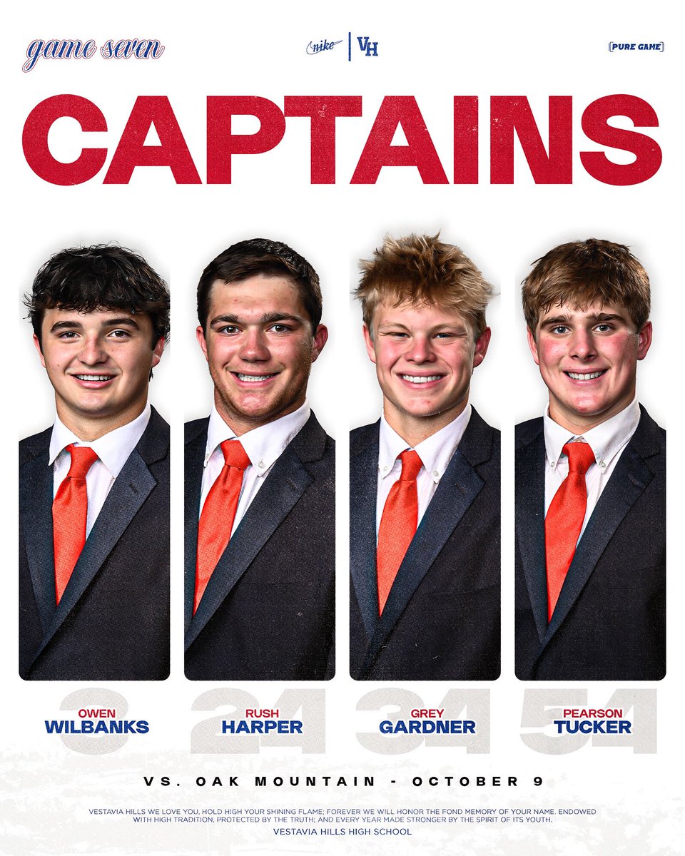 Tonight’s Captains 

#1REBEL