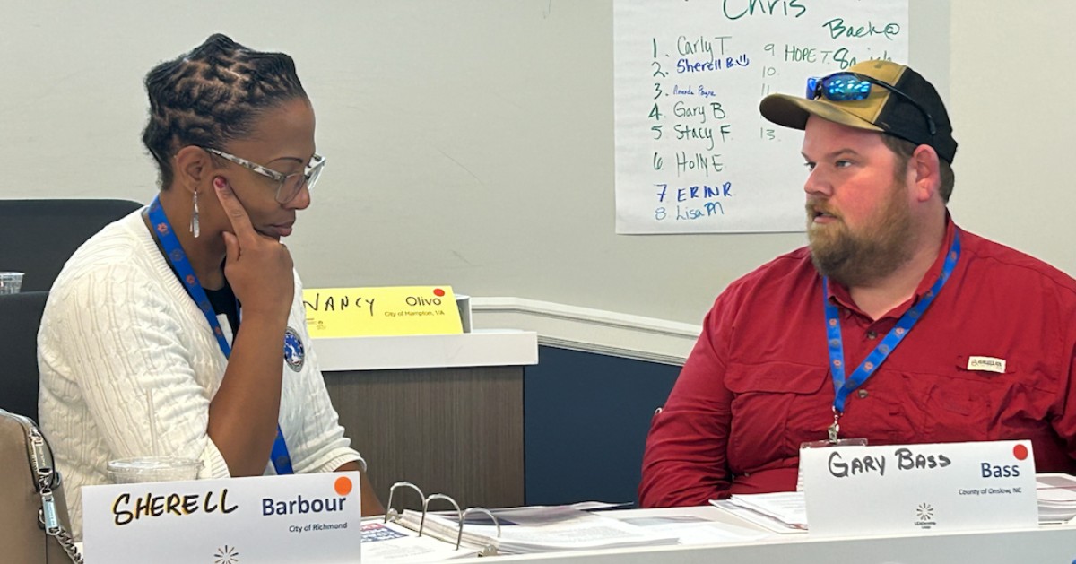 InstituteofGovt's tweet image. In our residential programs, VIG presents leadership theories, then provides a supportive environment to learn and understand how to use the theory in your locality. Here, the LEADership LEAP cohort discusses &apos;maximizing leadership impact.&apos;
#AskVIG #LocalGov #LEADershipLEAP