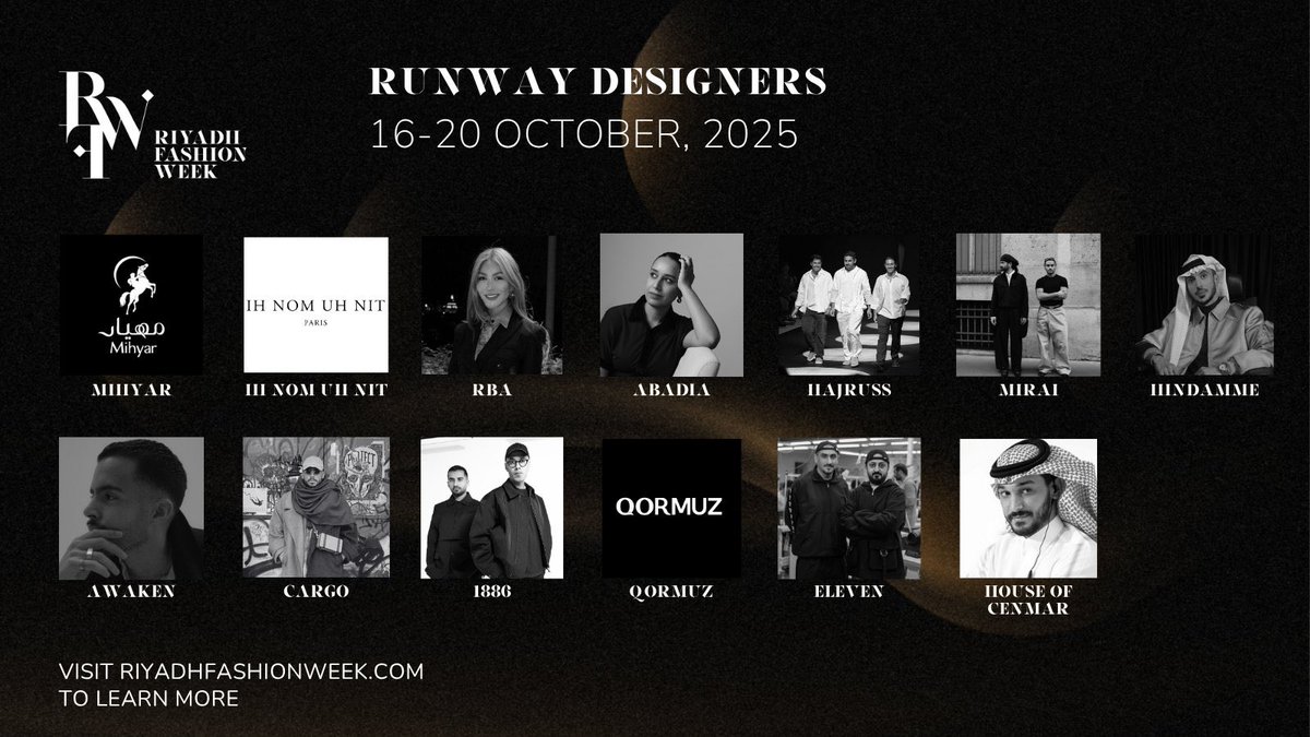 إلى كل المصممات والمصممين برياض فاشن ويك، لكم مني كل التقدير، وبتسمعون مني كل التشجيع، وبقول لكم كل الي بخاطري، وبكتب عنكم ريفيوز صادقة ومنمّقة، أنتم تصنعون التاريخ وتحركون المشهد السعودي للأزياء، وتمهّدون الطريق لغيركم ✌🏻#أسبوع_الموضة_في_الرياض