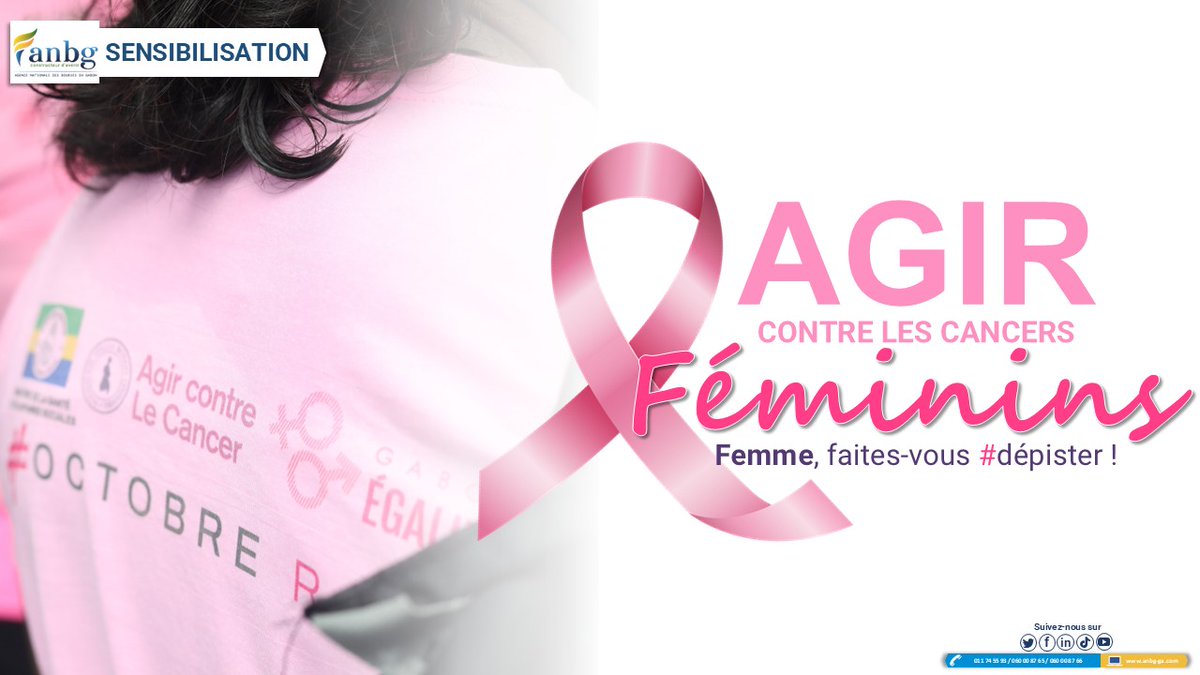 [SENSIBILISATION OCTOBRE ROSE] 🚺💟

« Unis par l'unique, au-delà d'Octobre Rose » en ce mois de sensibilisation sur les cancers féminins, l'ensemble du personnel de l'ANBG invite toutes les femmes à se faire dépister.

Le dépistage est GRATUIT alors n’attendez plus !