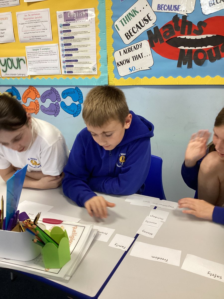 We are really enjoying learning about Humanism in RE in 6BR. We love comparing religions and discussing our own personal values! Mature and insightful contributions all round! 😁