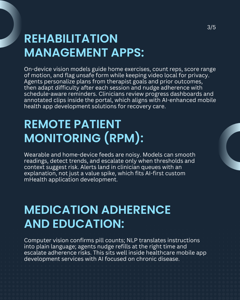 tateedaglobal's tweet photo. 9 mHealth App Types Where AI Makes a Real Difference

Healthcare is evolving fast and mobile health apps are at the heart of this transformation.

👉🏻 https://t.co/banijG1YPU https://t.co/gcIK2dDdlt