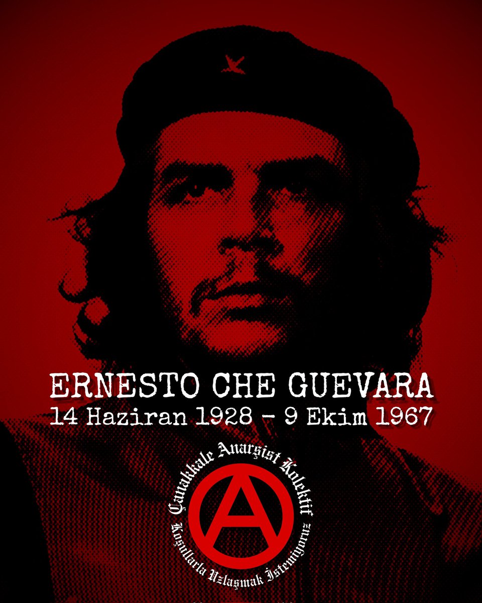 Küba Devrimi'nin öncülerinden, tüm dünyada isyanın ve mücadelenin simgesi olan Ernesto Che Guevara, devrimi tüm dünyaya yaymak için Küba'daki tüm yetki ve görevlerinden istifa ederek gittiği Bolivya'da, CIA destekli Bolivya ordusu tarafından 16 yoldaşıyla birlikte 9 Ekim 1967'de