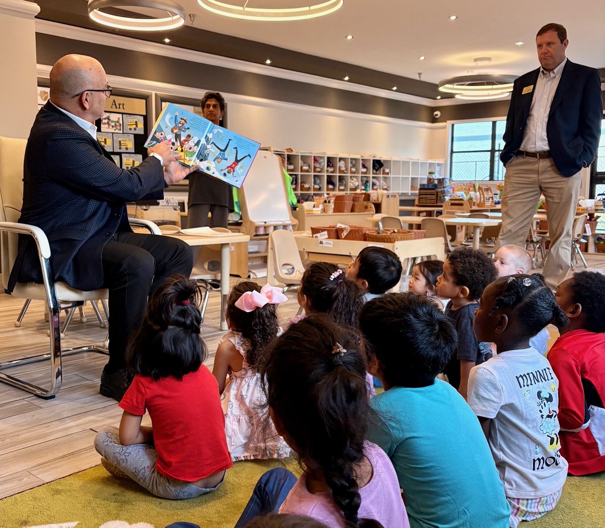 CommJacobs's tweet photo. State Rep. @turntotodd and Rian Ringsrud, Deputy Commissioner at DECAL, visited Prescolaire Early Learning Academy in Suwanee (Forsyth County) to see early education in action and connect with educators shaping Georgia’s future! 🍎📚 #GaEarlyEd #ForsythCounty @GaHouseHub https://t.co/sQbfoMavCG