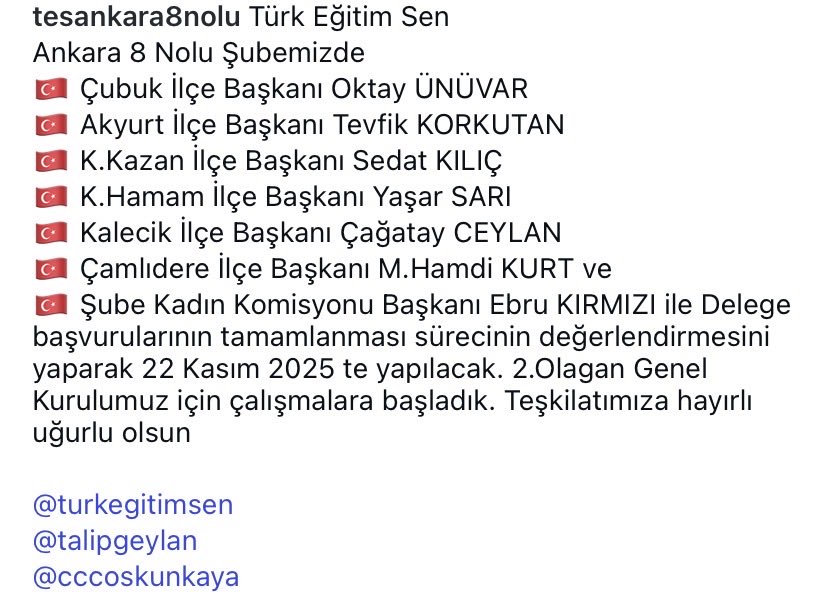 Türk Eğitim Sen Ankara 8 Nolu Şube (@tesankara8) on Twitter photo 