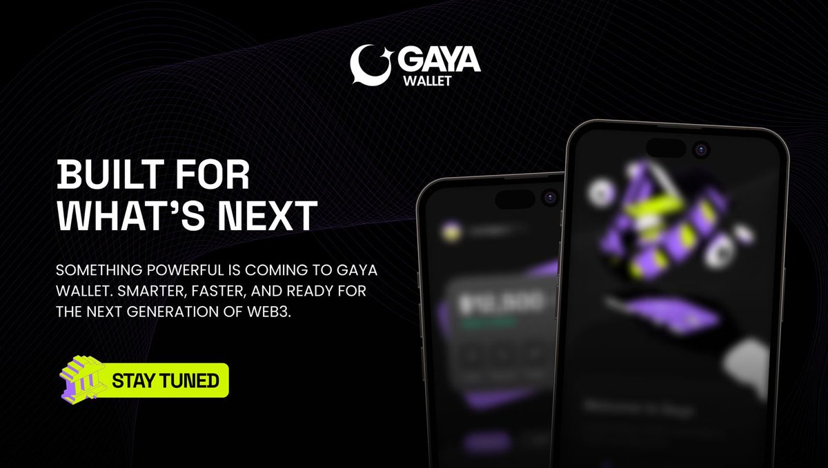 Gayawallet's tweet image. The next version of Gaya Wallet isn’t just an update, it’s a new standard. ⚡
Smarter. Faster. Built for what’s next. 👀
#GayaWallet #Web3 #Crypto