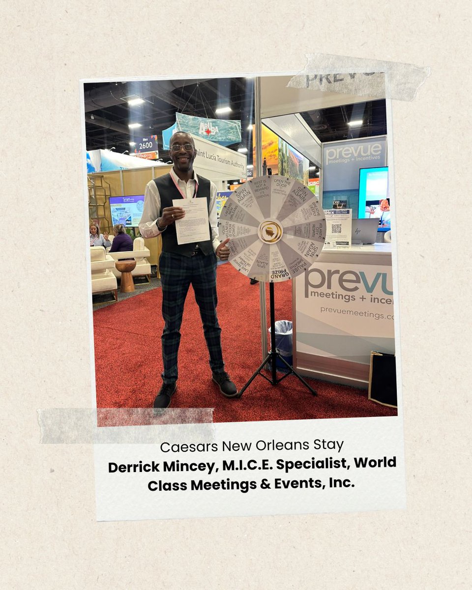🎉 Big congrats to our Caesars Wellness Wheel winners at #IMEX2025 ! 

Thanks to @caesarsmeetings!