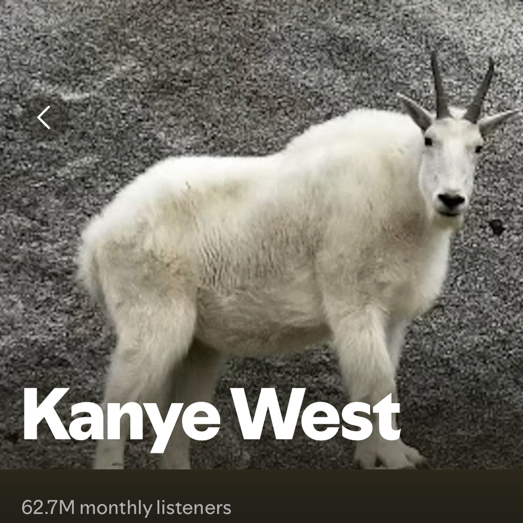 yeunrlsd's tweet image. Rappers with the most Spotify Monthly Listeners🏆

1. Drake - 81.5m (+80k)
2. Kendrick Lamar - 73.0m (-70k)
3. Eminem - 68.5m (+82k)
4. Ye - 62.7m (+150k)
5. Travis Scott - 61.8m (-80k)

Ye has surpassed Travis Scott today