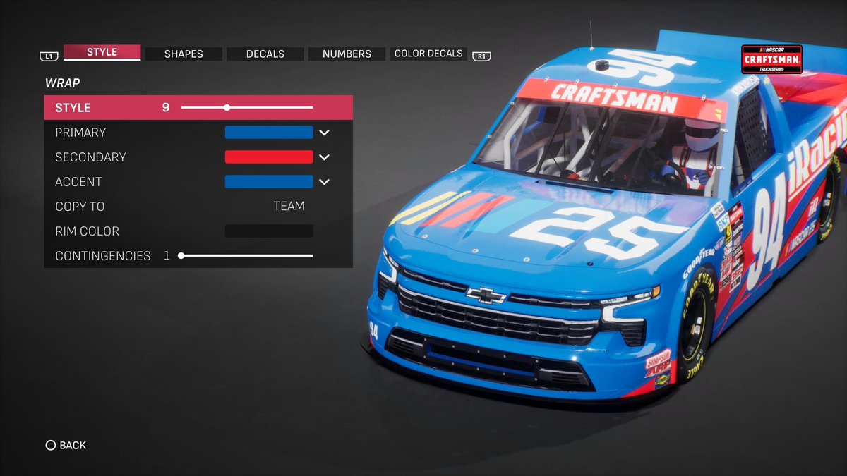 NASCAR 25 Game tweet media