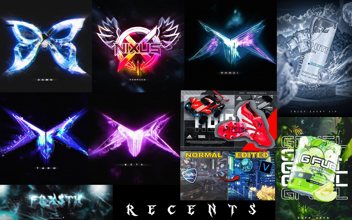 Recents! 

<a href="/WSTClanPage/">WeShineTogether</a> // <a href="/TysTurn_/">Ty</a> 
<a href="/TeamNixus/">Team Nixus</a> 
<a href="/NOFLIPGANG/">REDSHYFT</a> 
<a href="/GFuelEnergy/">G FUEL®</a> 
<a href="/TeamAstraRL/">ASTRA</a> 
<a href="/adidas/">adidas</a>
<a href="/redbull/">Red Bull</a>