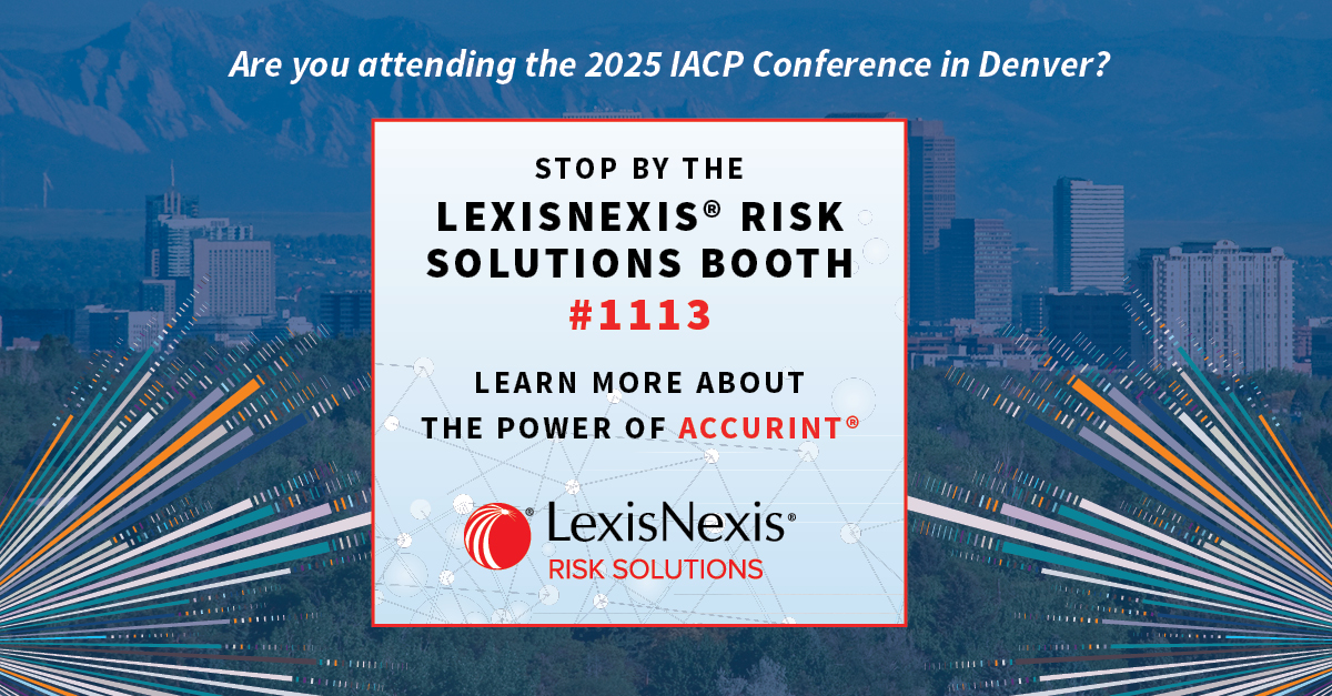 LexisNexis Law Enf (@lexisnexisle) on Twitter photo Our team can’t wait to travel to Denver in just a few short days for the <a href="/TheIACP/">The IACP</a> Conference!  Make sure your plans include a stop by Booth #1113 to speak with our team and learn about The Power of Accurint®.  #IACP2025 #ThePowerofAccurint Our team can’t wait to travel to Denver in just a few short days for the <a href="/TheIACP/">The IACP</a> Conference!  Make sure your plans include a stop by Booth #1113 to speak with our team and learn about The Power of Accurint®.  #IACP2025 #ThePowerofAccurint