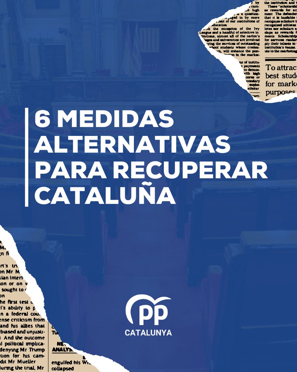 ✅ 6 medidas alternativas para recuperar Cataluña.