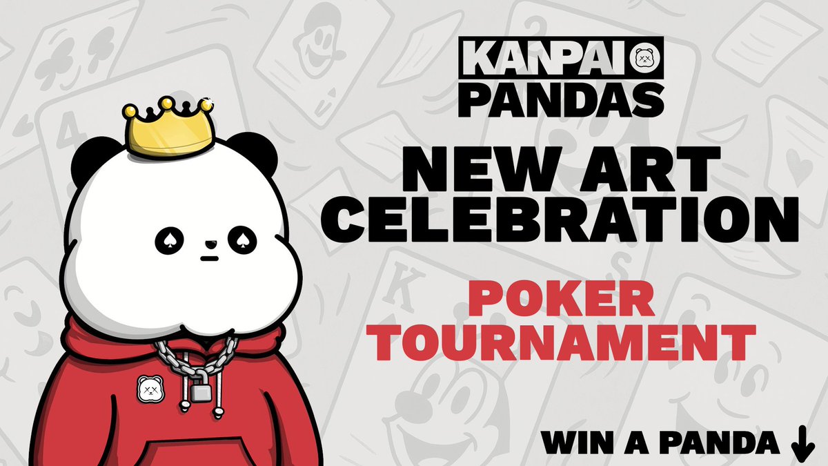 KanpaiPandas's tweet image. Mark your calendars!

Tomorrow, Kanpai Pandas undergo a major transformation:
+ Brand new art in collaboration with the biggest artists in the space
+ Infinity Pandas join the main collection &amp;amp; get upgraded
+ Art, rarity, and $STRIKE rewards become immutable

To celebrate, we're…