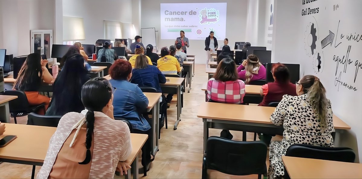 DMAF_Dgo's tweet image. Desde la Dirección de Administración y Finanzas compartimos la plática “Cáncer de Mama” junto a la Facultad de Enfermería y Obstetricia, fomentando la detección temprana y la prevención entre trabajadores municipales. 💗
#DurangoEsElCamino 🐺