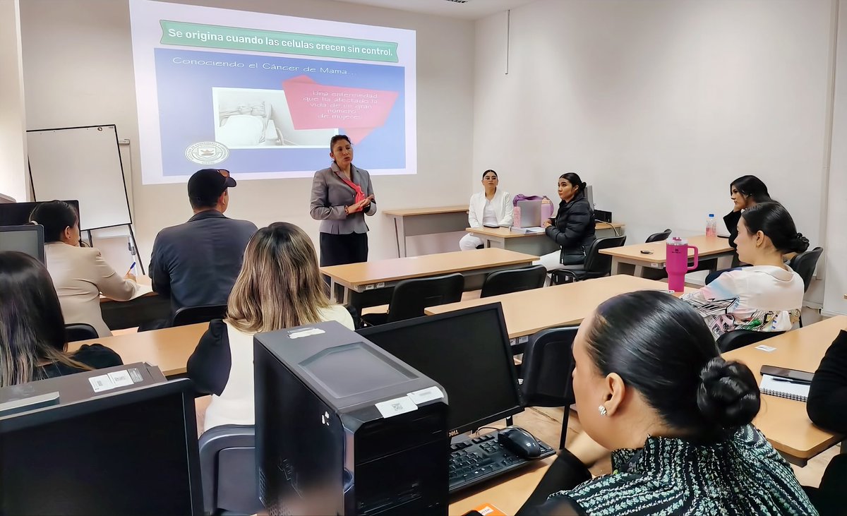DMAF_Dgo's tweet image. Desde la Dirección de Administración y Finanzas compartimos la plática “Cáncer de Mama” junto a la Facultad de Enfermería y Obstetricia, fomentando la detección temprana y la prevención entre trabajadores municipales. 💗
#DurangoEsElCamino 🐺