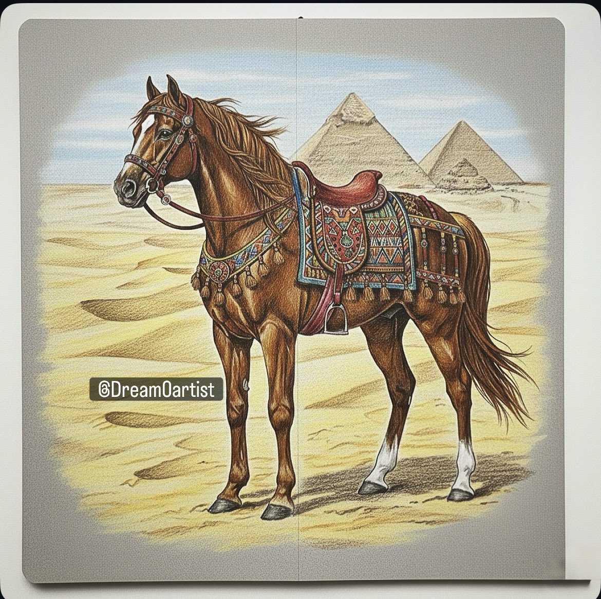 artistDreaming5's tweet photo. @alamalrsm #inoctober #انكتوبر رسمتي للخيل @dreamartist111222 https://t.co/noPxpDJXLc