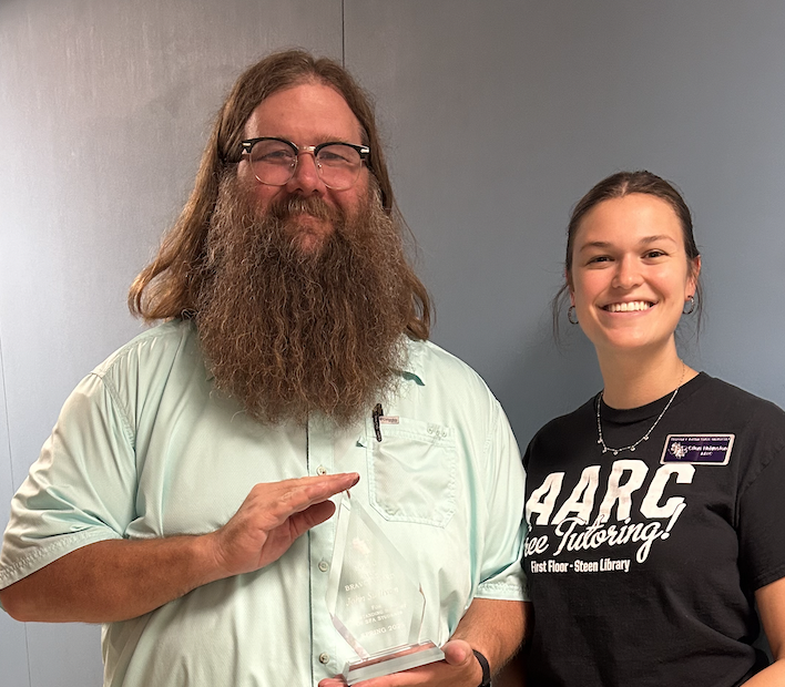 SFAMathStats's tweet photo. Congratulations to John Sullivan for a well-deserved AARC Bravo Award! https://t.co/el4gOIsc7B