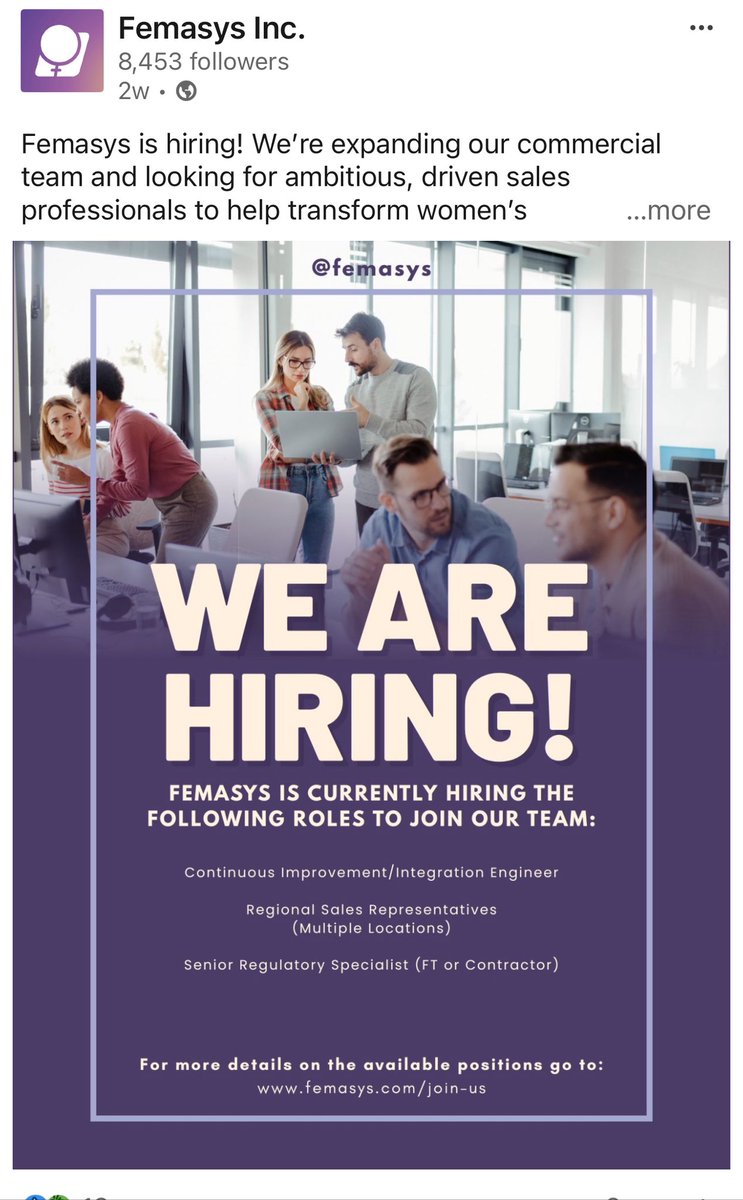 $FEMY  Does This Look Like A Company That Is Folding Up The Tent??? I Think Not!!!! It’s not a matter of IF,  just a matter of WHEN we burst on up again! News of a buyout, news of early FDA approval of FemBloc… Anything could make this fly. Holding tight! 🔥🔥🔥