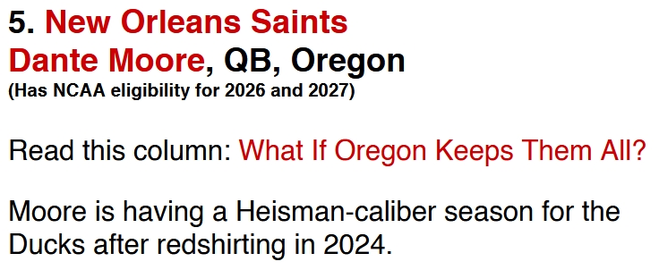 LouPickney's tweet photo. Just posted, my brand new 2026 NFL Mock Draft, now including future NCAA eligibility for applicable prospects:
https://t.co/2oLmdsCvAm
#NFL #football #mock #draft #NFLDraft #NFLmock #MockDraftNFL #mockdraft #DanteMoore #NFLPicks #LouPickney #DraftKing #Nashville #NashvilleLou https://t.co/nX5OyX2IuH